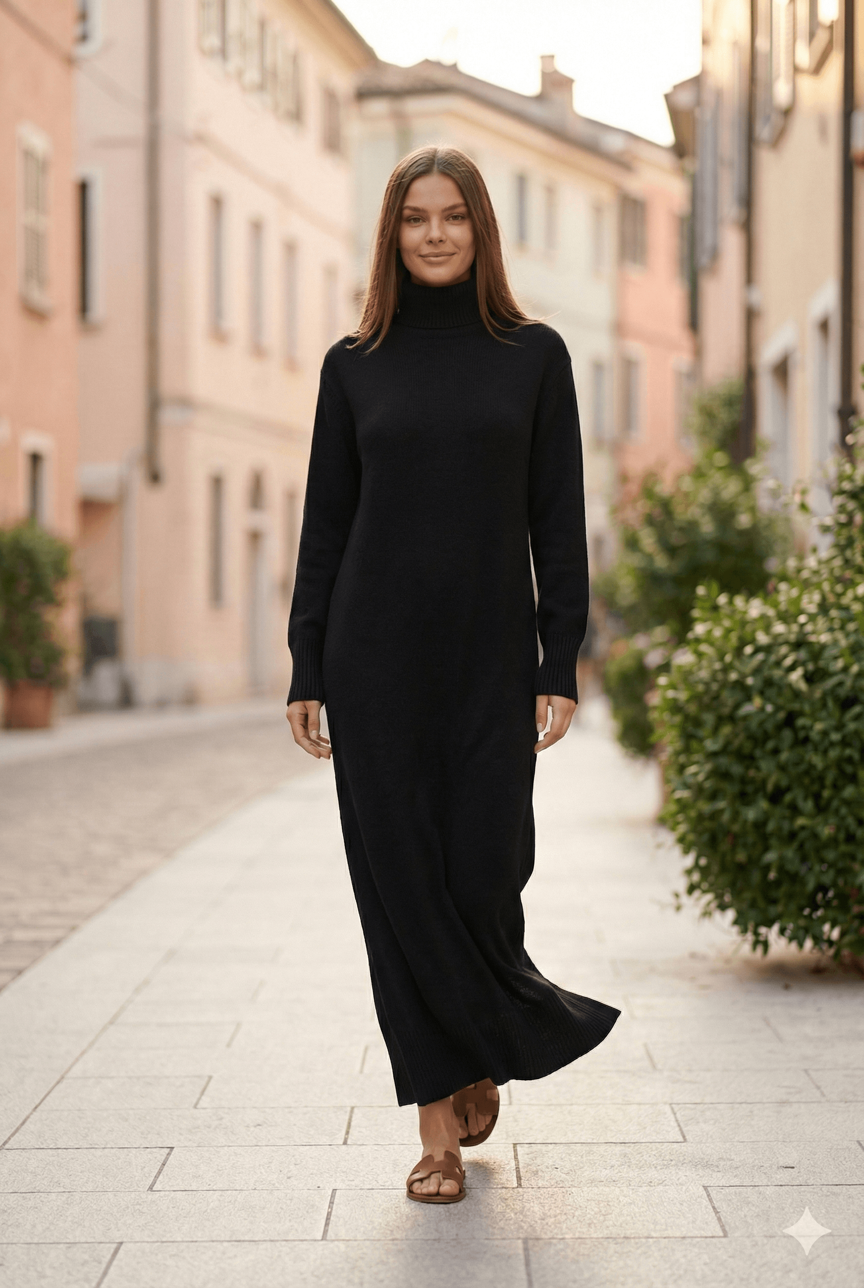 Robe Longue pull col roulé Tsniout - image 1