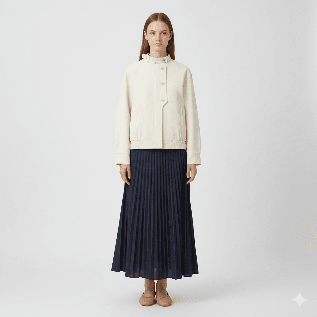 Veste blanche élégante coupe droite - image 1