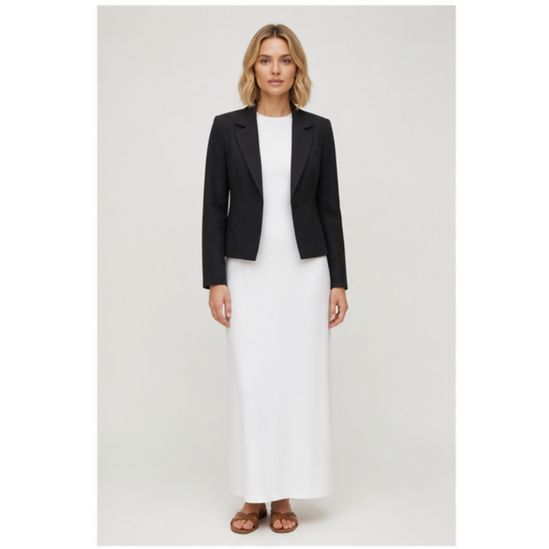 Blazer court noir Tsniout – 01 face studio