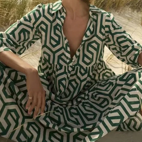 Robe longue imprimée Tsniout