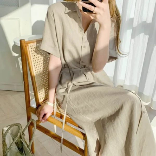 Robe Longue en Lin Tsniout