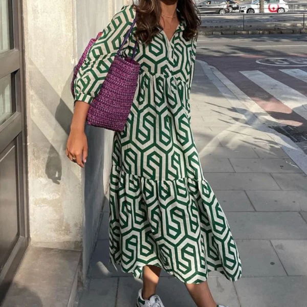Robe longue imprimée Tsniout
