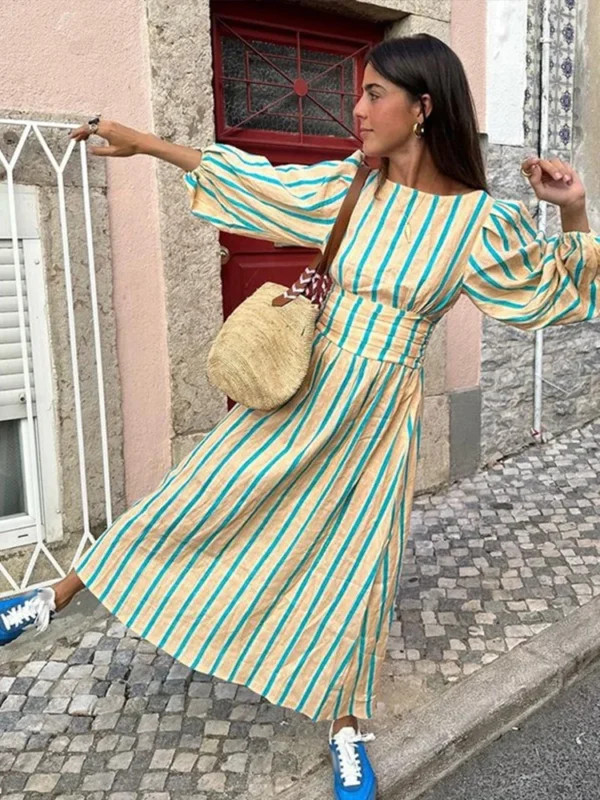 Robe longue à rayures Tsniout