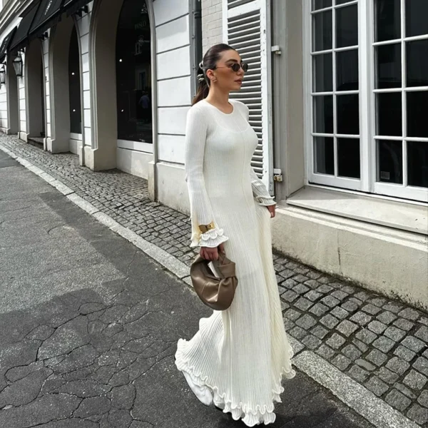 Robe longue plissée Tsniout