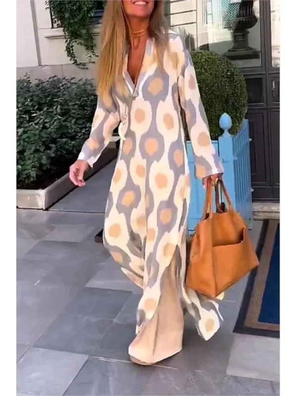 Robe longue géométrique Tsniout