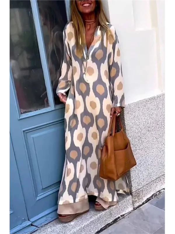 Robe longue géométrique Tsniout