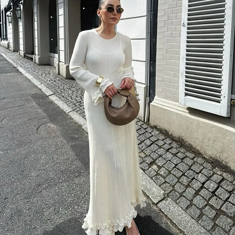 Robe longue plissée Tsniout