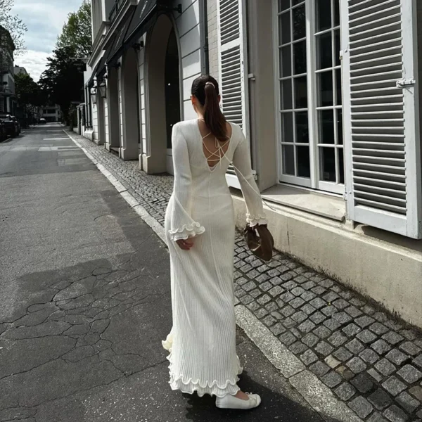 Robe longue plissée Tsniout