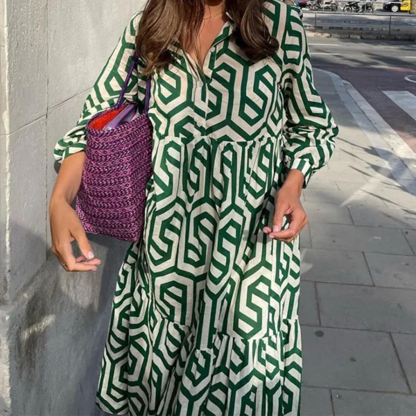 Robe longue imprimée Tsniout