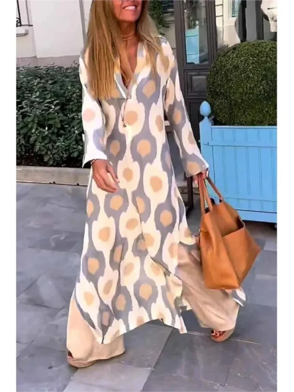 Robe longue géométrique Tsniout