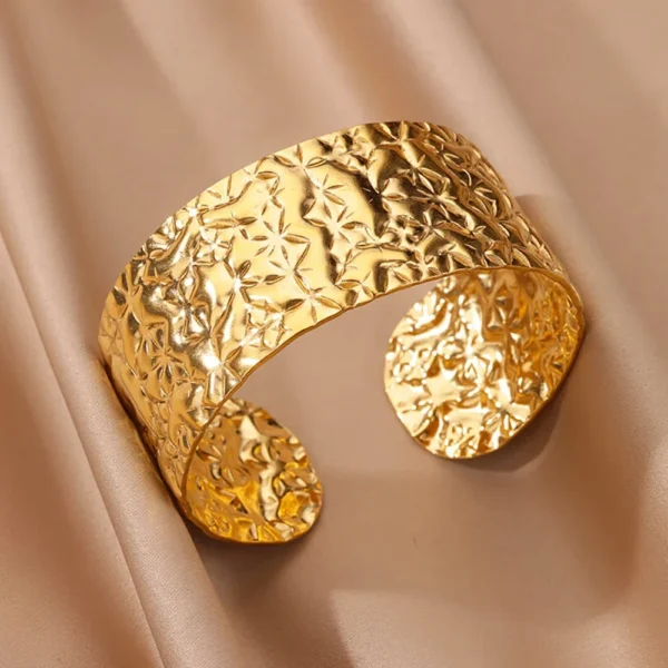 Bracelet Manchette “Galaxie Dorée”