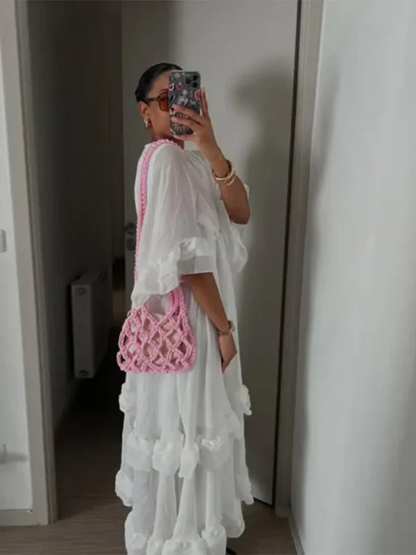 Robe longue à ourlet à volants Tsniout – Image 2