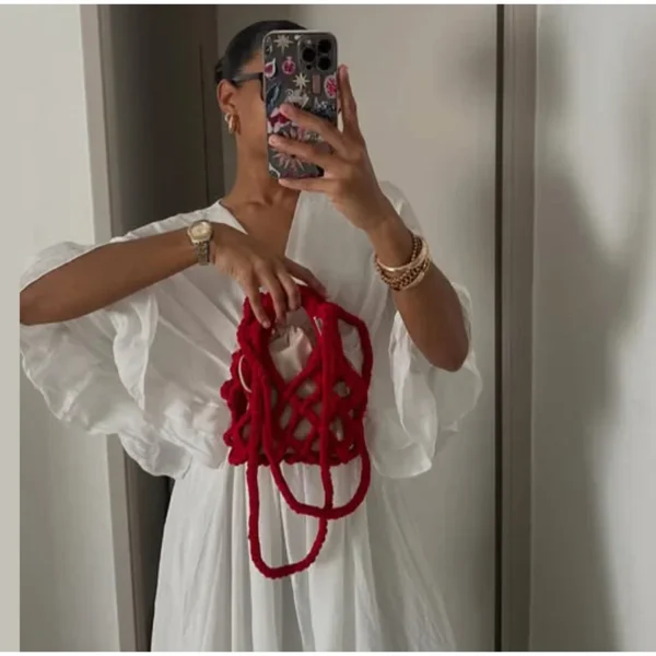 Robe longue à ourlet à volants Tsniout – Image 5