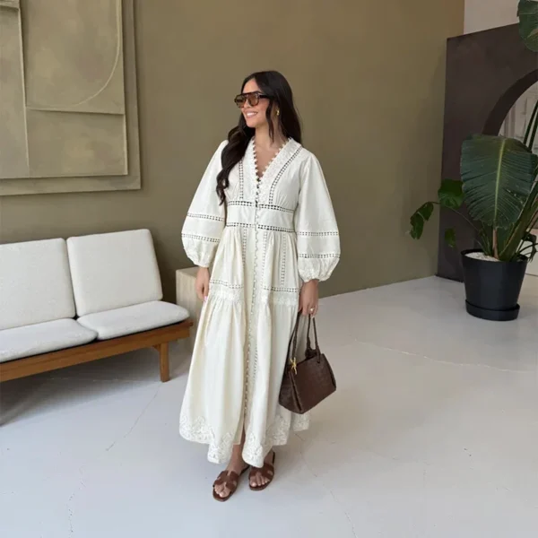Robe manches longues bouffantes Tsniout – Image 2